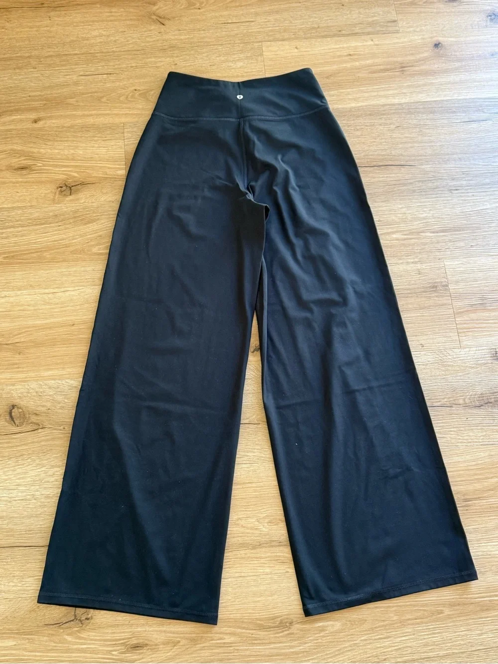 YITTY Black Wide-Leg High-Rise Lounge Pants- Medium
